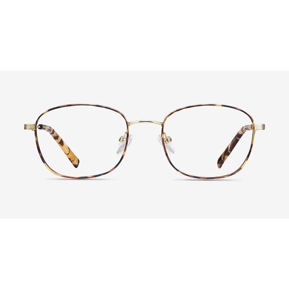 Eyebuydirect Fortune Metal‎ Tortoise Eyeglasses Adjustable Nose Pads Small lense - Picture 1 of 10